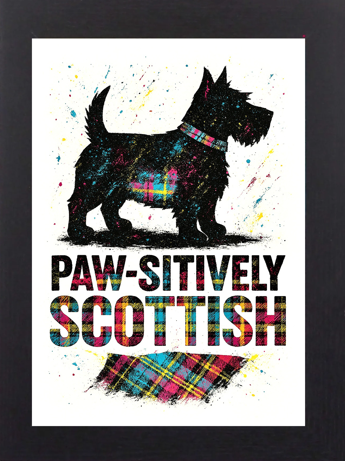 Paw-sitively Scottish Framed Artwork Collection – Iconic Scotland in Colourful Pop Art