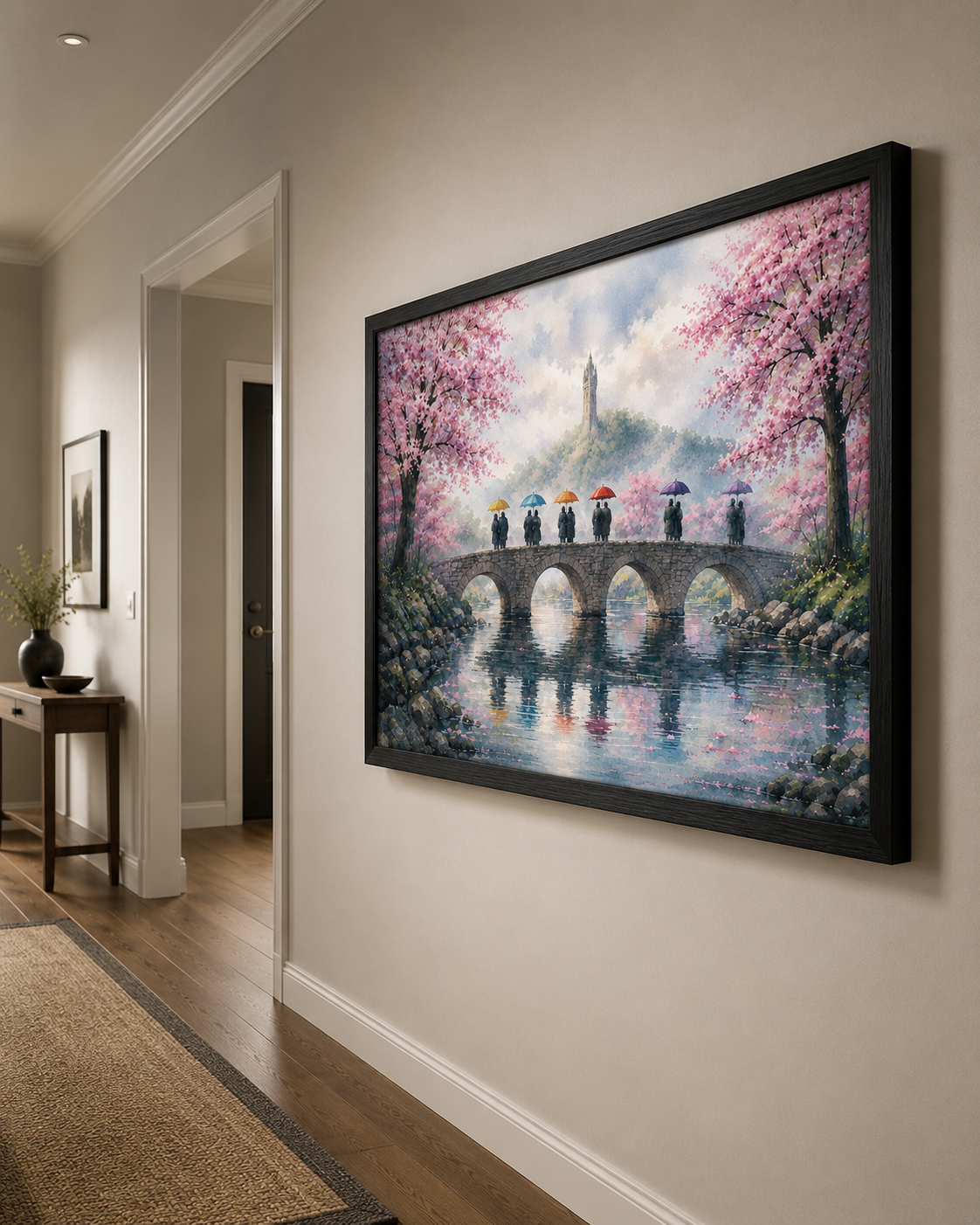 Stirling Old Bridge Wall Art | Scotland In The Rain Scottish Print