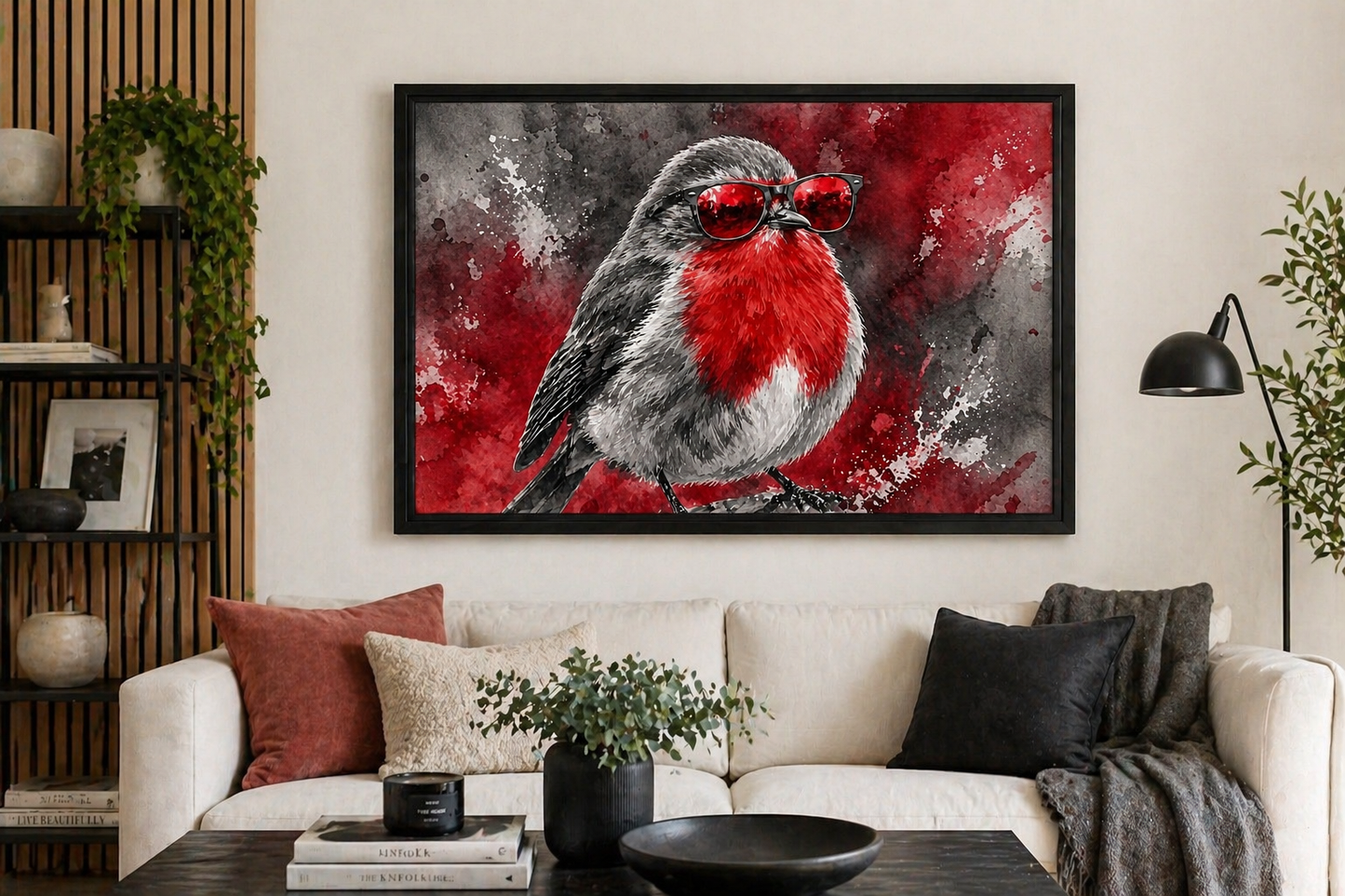 Robin Wall Art | Scottish Bird Watercolour Print | Shades of Scotland | Eiledon