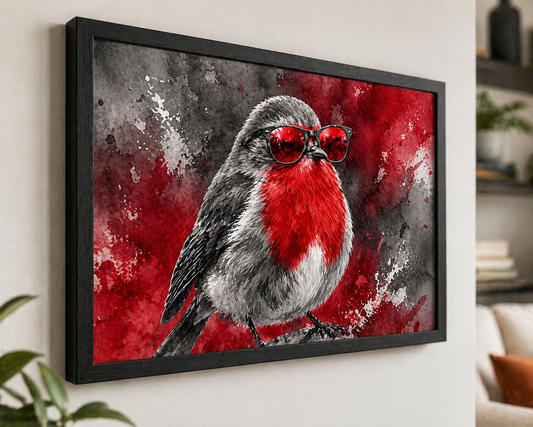 Robin Wall Art | Scottish Bird Watercolour Print | Shades of Scotland | Eiledon