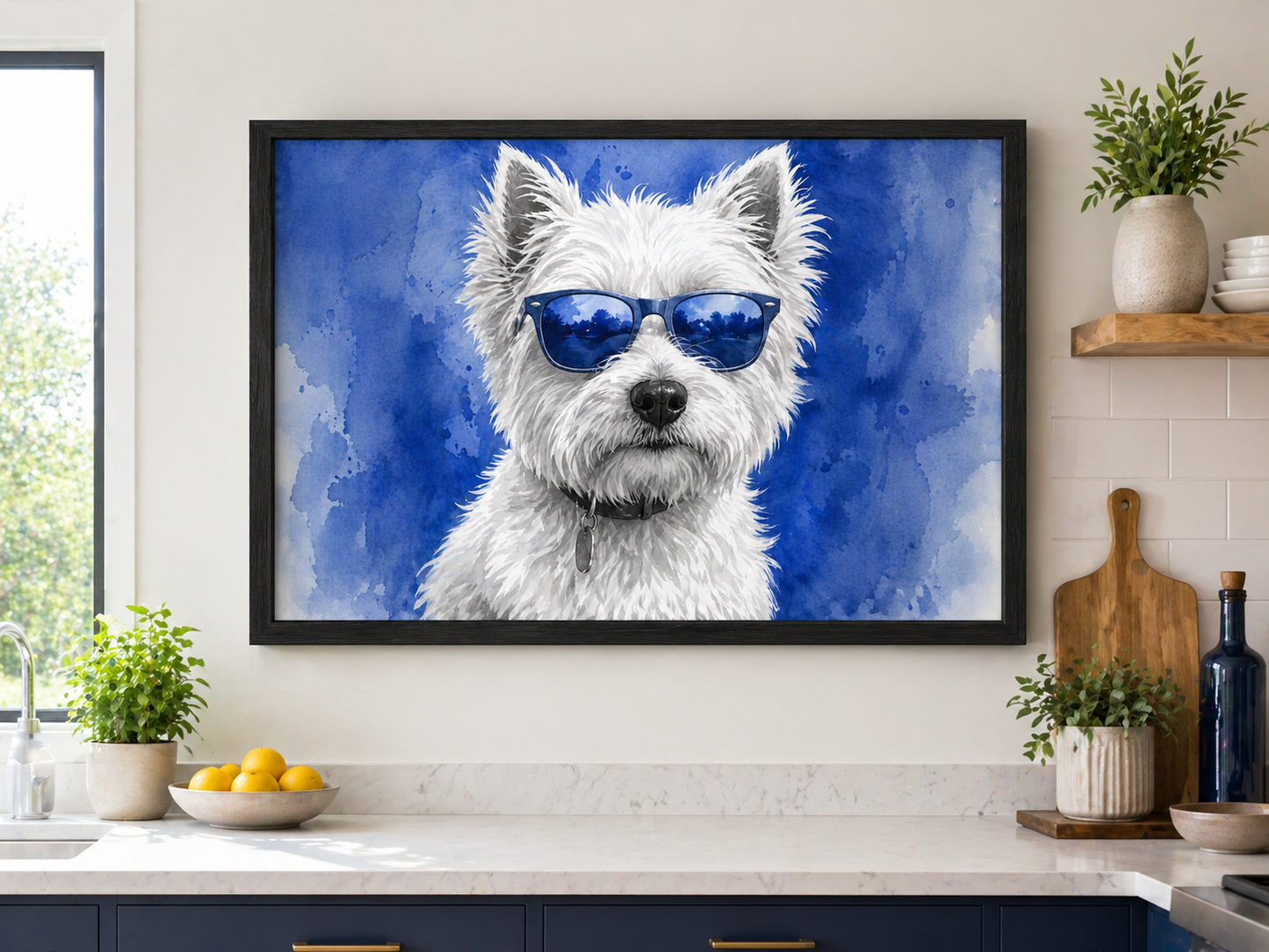 Westie Wall Art | Scottish Dog Watercolour Print | Shades of Scotland | Eiledon