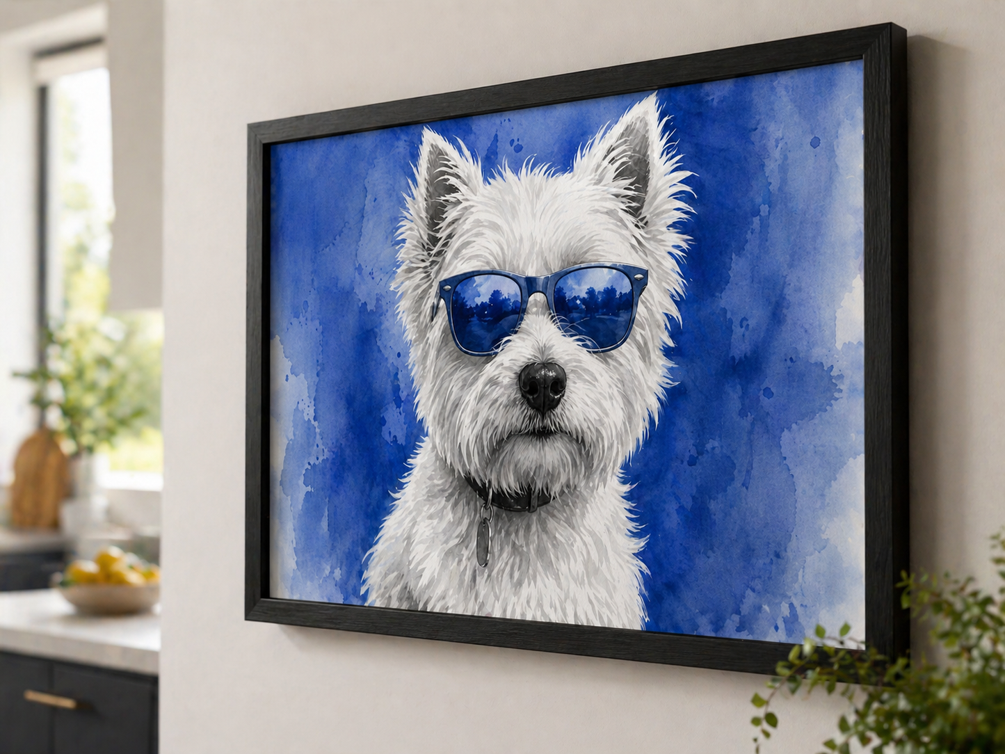 Westie Wall Art | Scottish Dog Watercolour Print | Shades of Scotland | Eiledon