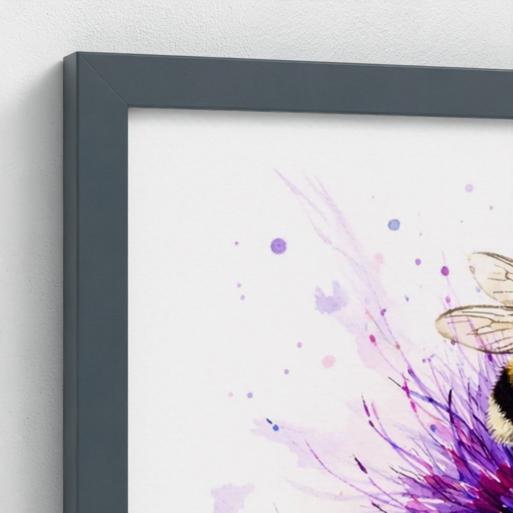 Thistle & Bumblebees – Art Print