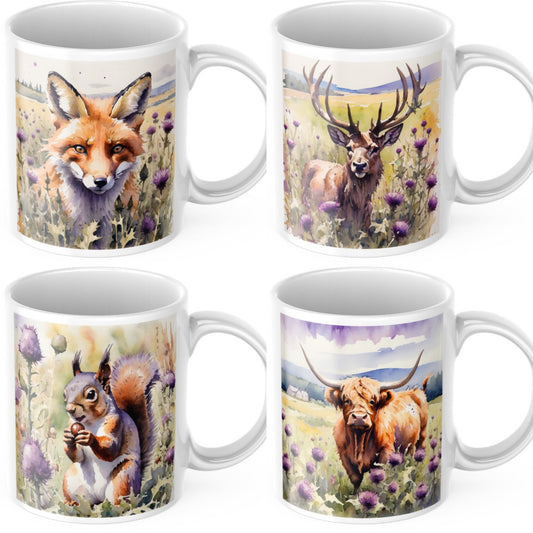 In The Thistles Scottish Wildlife 11oz Tea/Coffee Mug Collection