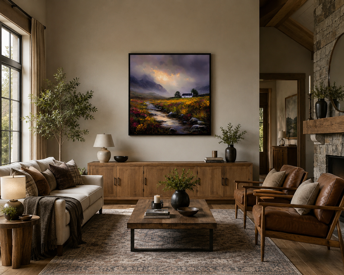 The Wee White House | Scottish Highland Landscape Art