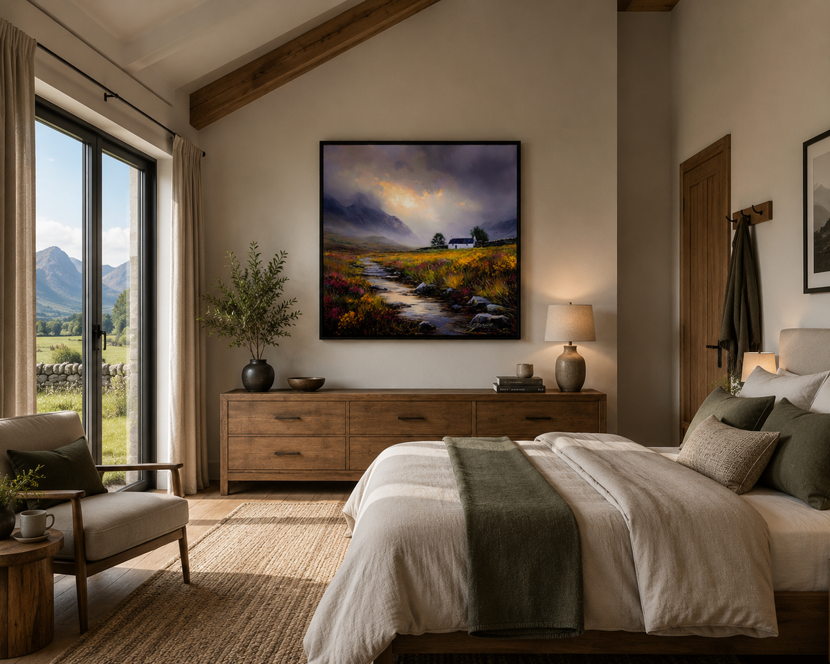 The Wee White House | Scottish Highland Landscape Art