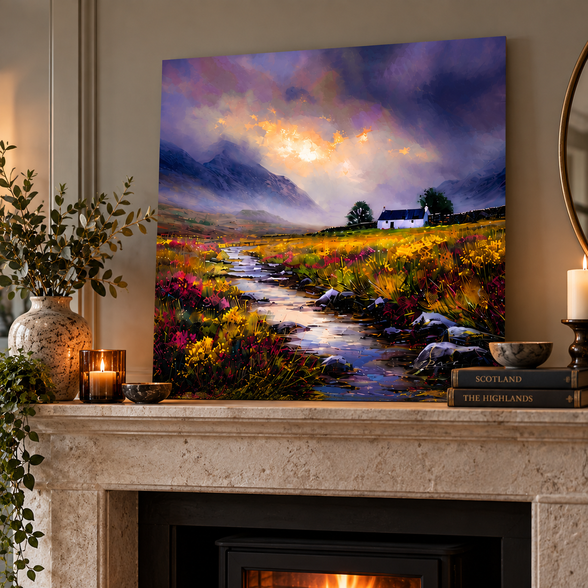 The Wee White House | Scottish Highland Landscape Art