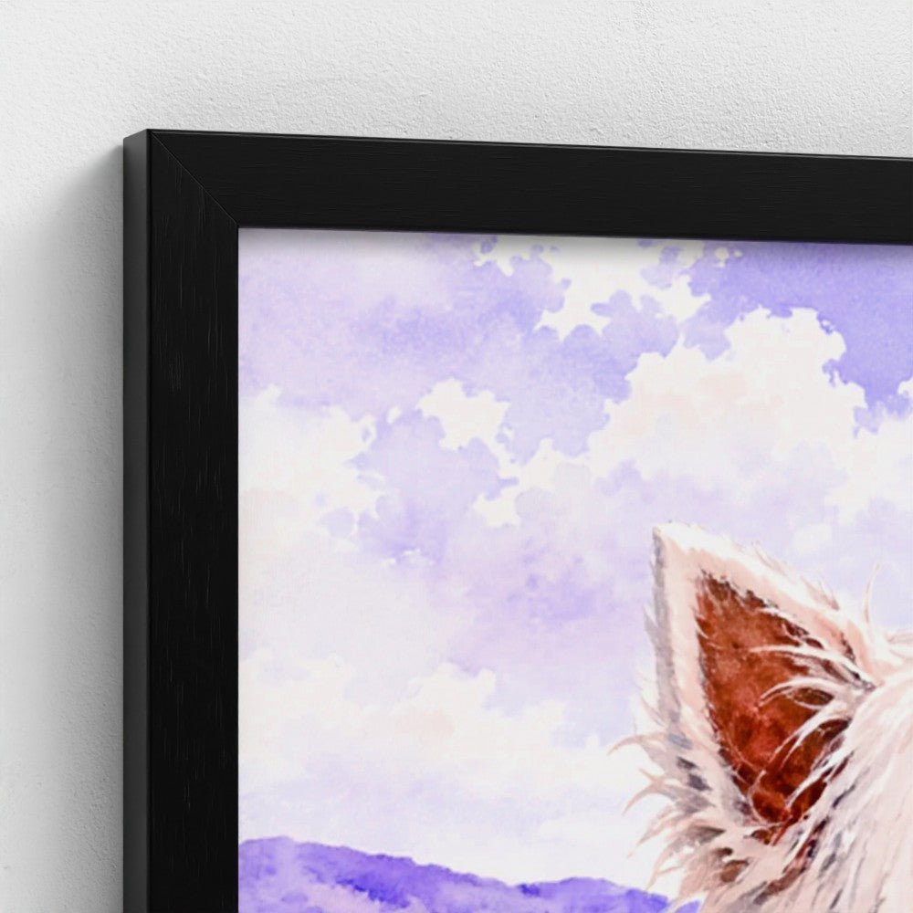 Westie & Robin – Scottish West Highland Terrier Wall Art | The Curious Collection