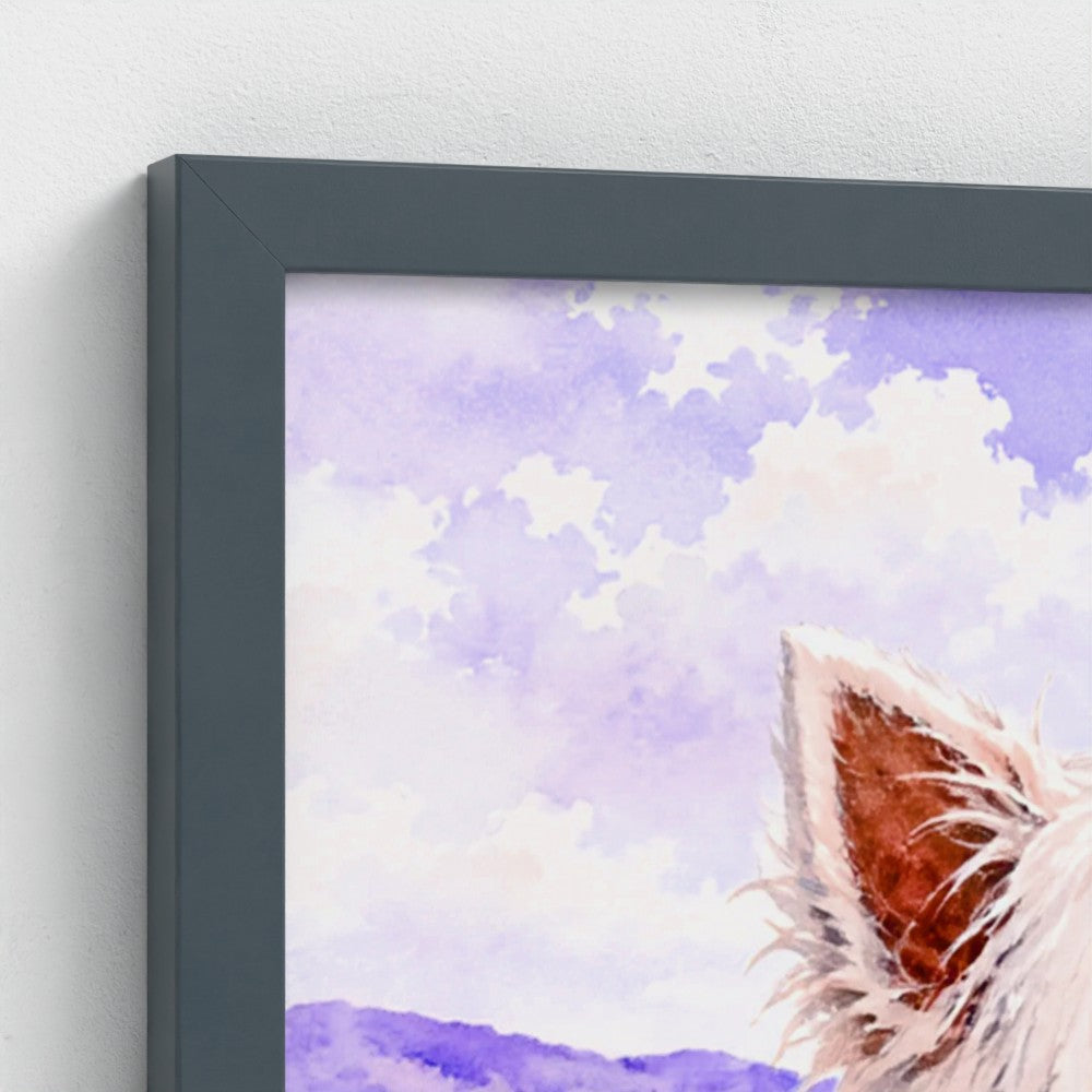 Westie & Robin – Scottish West Highland Terrier Wall Art | The Curious Collection