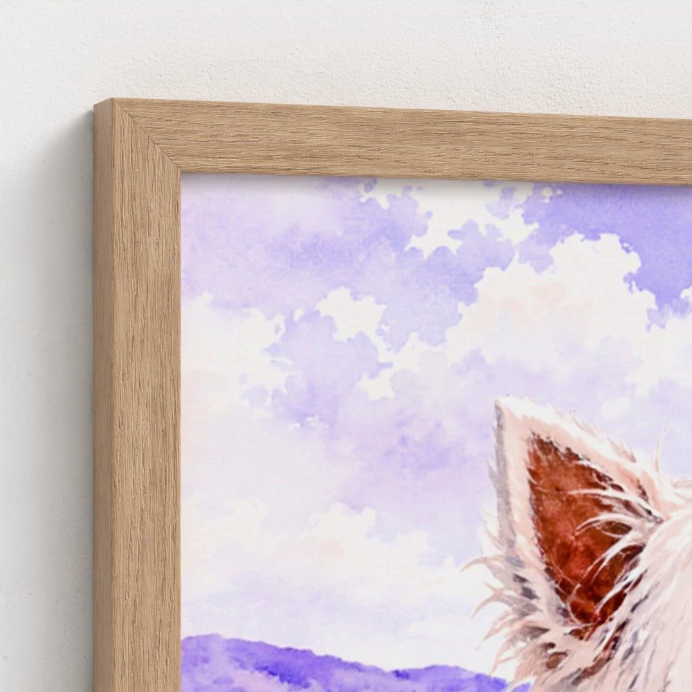 Westie & Robin – Scottish West Highland Terrier Wall Art | The Curious Collection