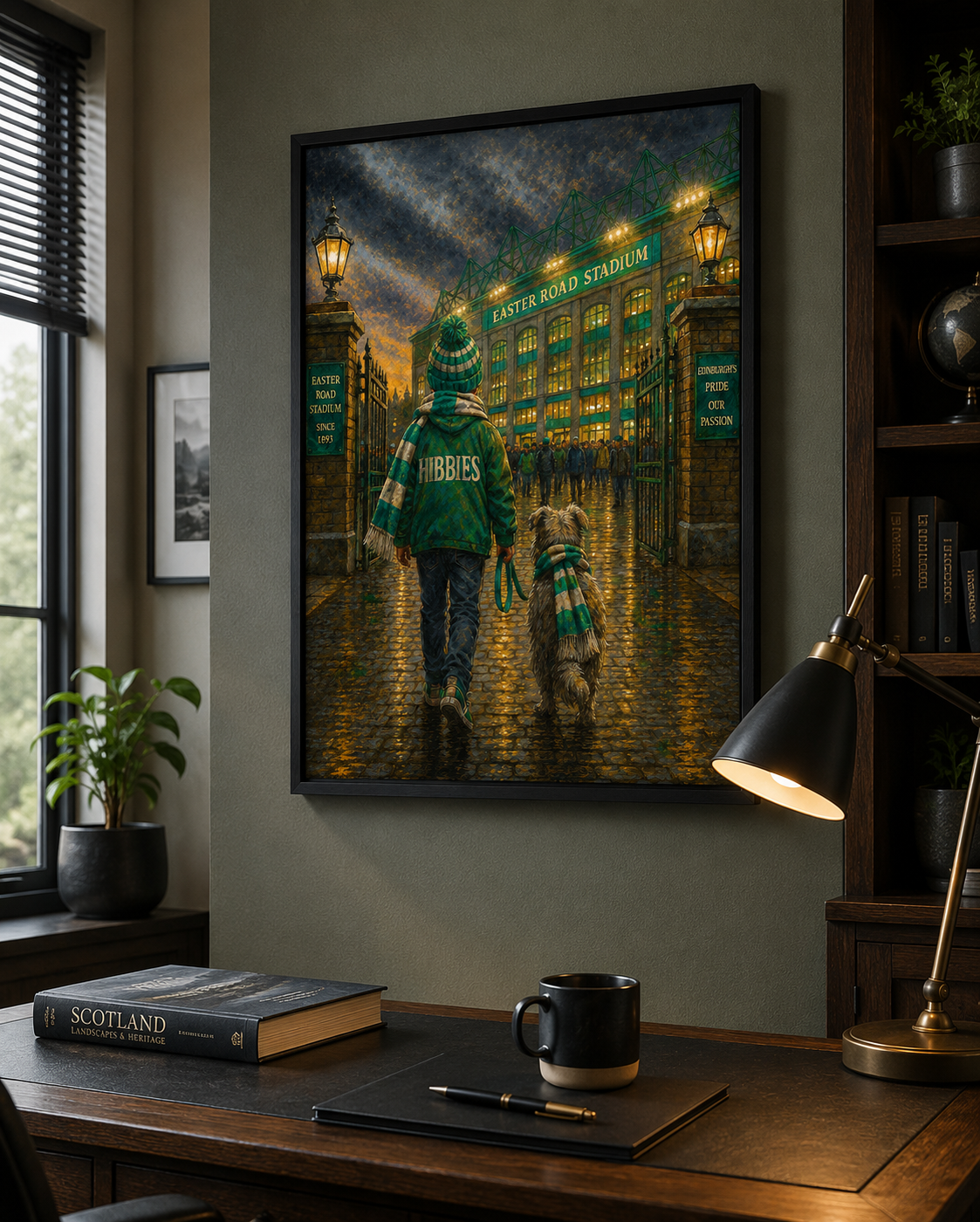 Matchday Memories – Hibernian | Easter Road Football Print | A4 & A3 Framed Wall Art | A2, A3 & A4 Print | Eiledon