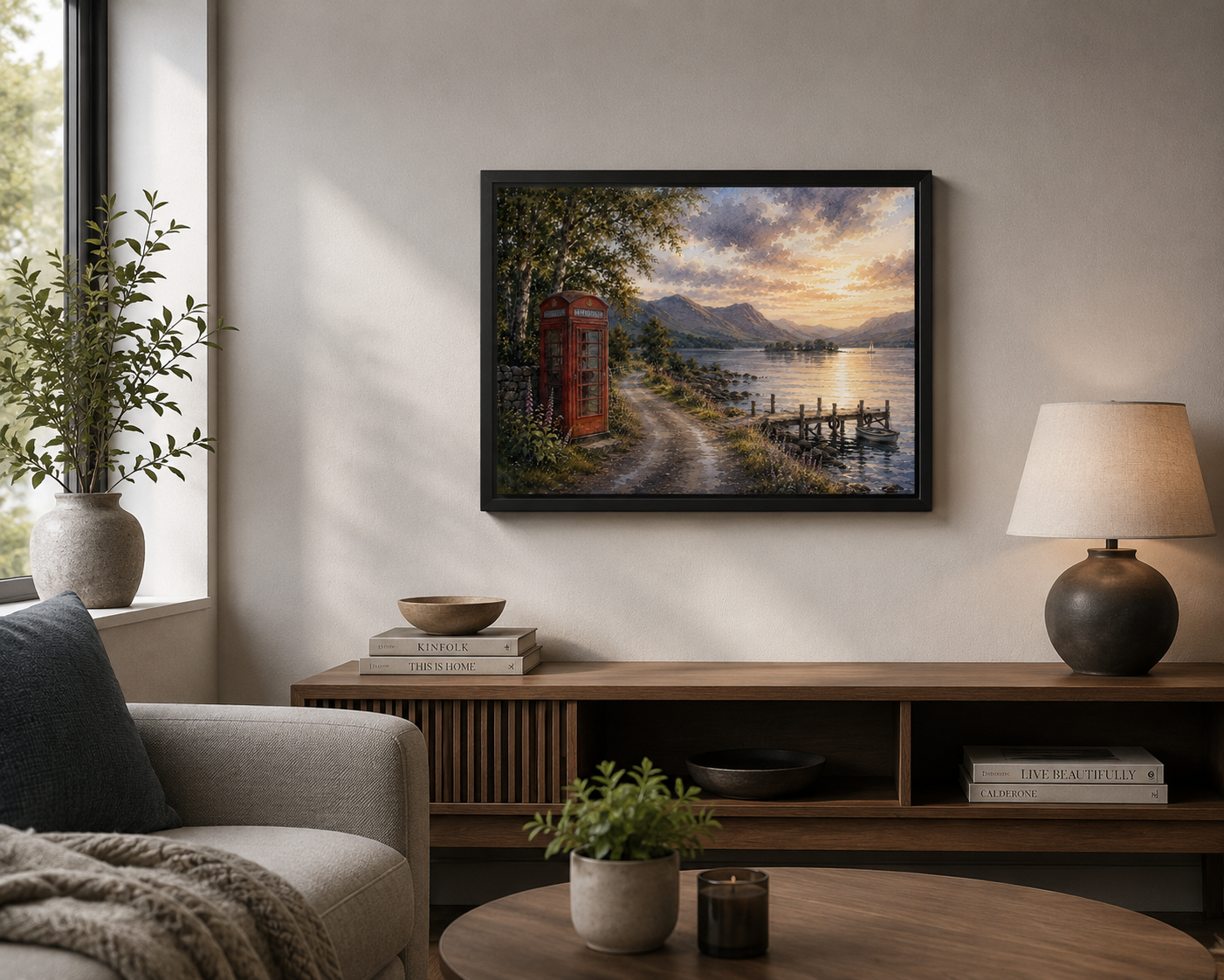 Scotland Calling – Loch Lomond | Original Scottish Loch Wall Art | Framed & Print Only | Eiledon