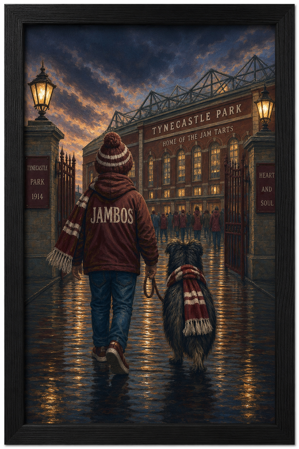 Matchday Memories – Hearts | Tynecastle Park Stadium Print…Football Stadium Print | A4 & A3 Framed Wall Art | A2, A3 & A4 Print | Eiledon