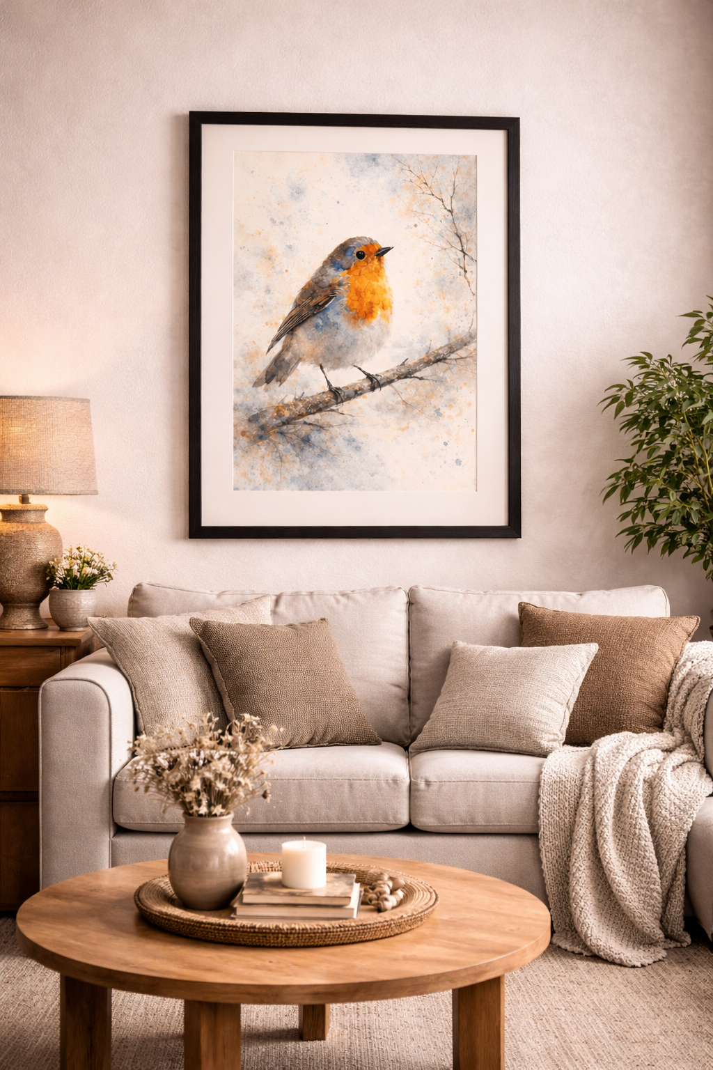 Whispers of the Wild – Robin Watercolour Art Print