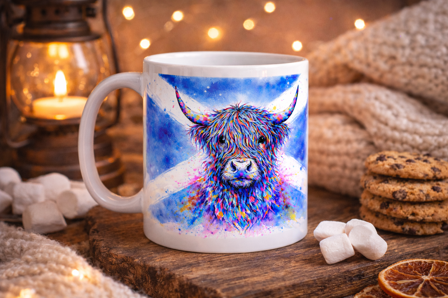 Highland Cow Mug – True Colours of Scotland | 11oz Ceramic Mug by Eiledon