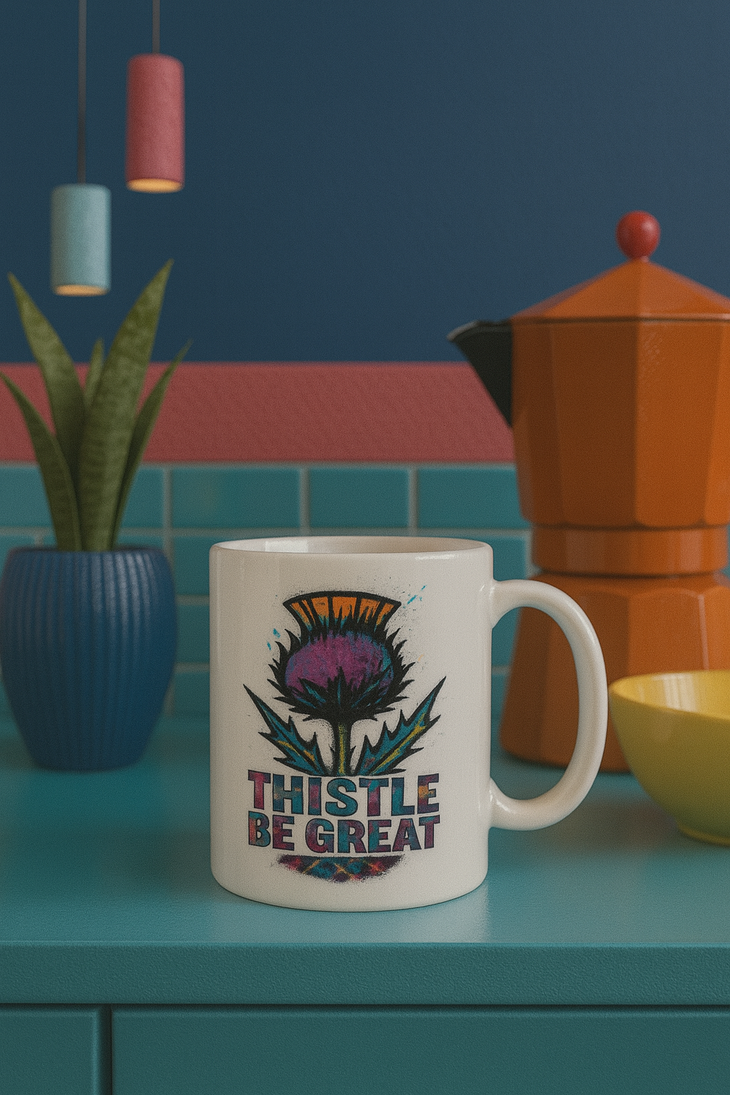 Paw-sitively Scottish Ceramic Mug Collection – Iconic Scotland in Fun Pop Art Style