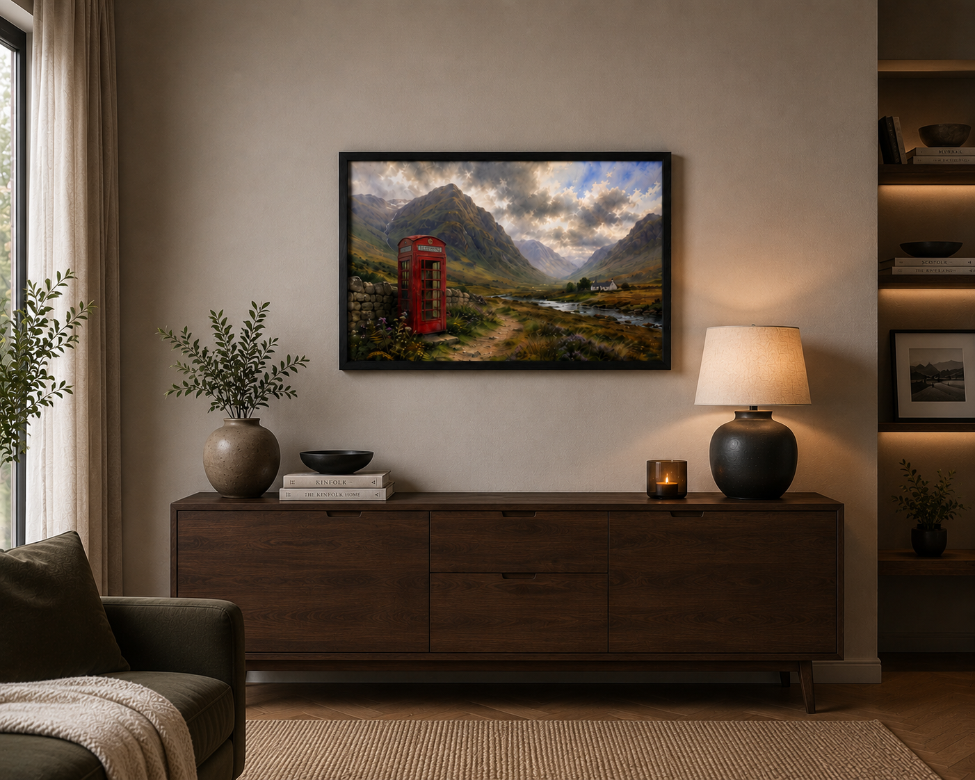 Scotland Calling – Glencoe | Original Scottish Highland Wall Art | Framed & Print Only | Eiledon