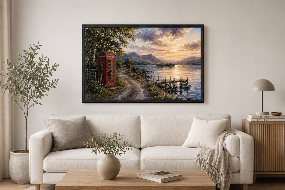 Scotland Calling – Loch Lomond | Original Scottish Loch Wall Art | Framed & Print Only | Eiledon